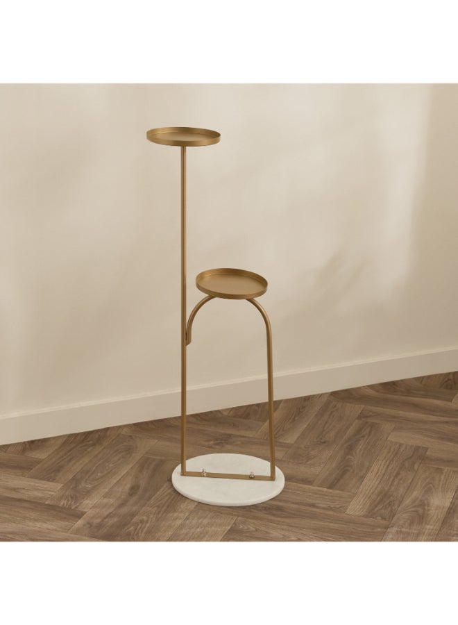 Home Box Premium Metal Planter Stand with Marble Base - Image 2